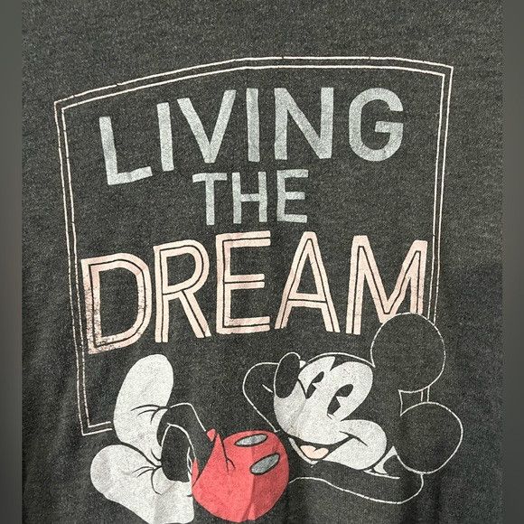 Disney Disney Mickey Living the Dream grey Long Sleeve size 2x Size XXL / US 16-18 / IT 52-54 - 3 Thumbnail