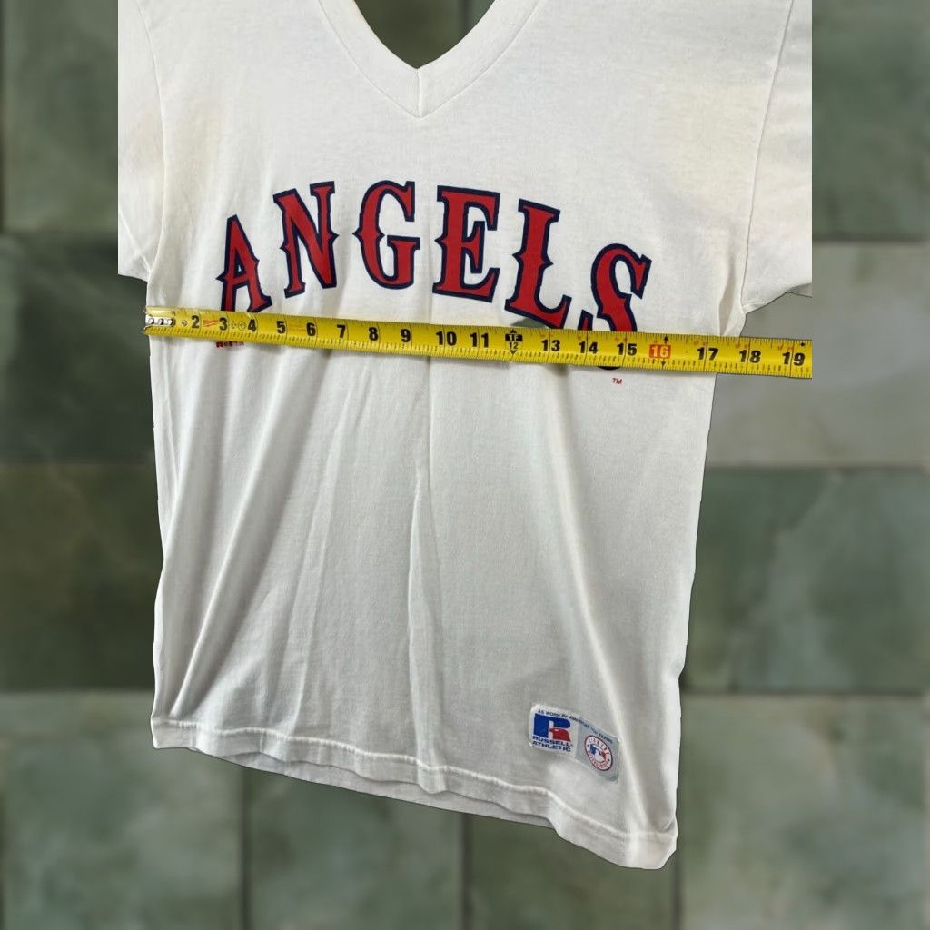 Russell Athletic Russell Athletic TShirt Womens Medium White USA Made V Neck Size M / US 6-8 / IT 42-44 - 1 Thumbnail