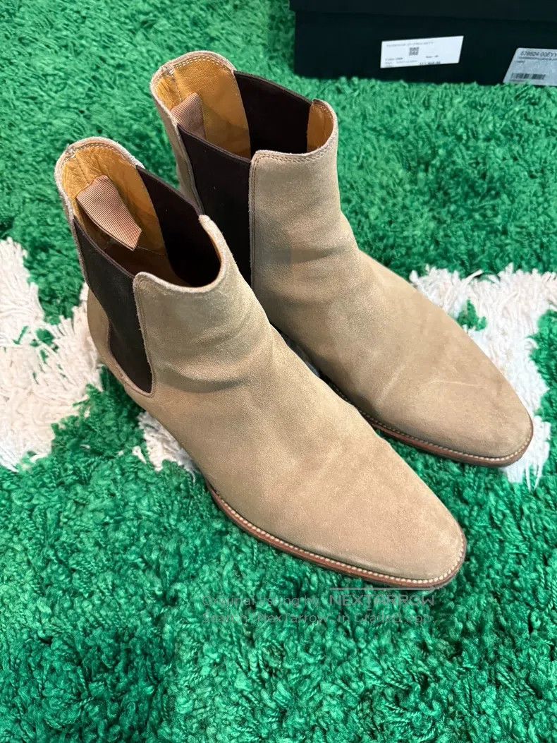 Saint Laurent Paris Saint Laurent Paris Camel Chelsea Boots Size US 9 / IT 39 - 1 Thumbnail