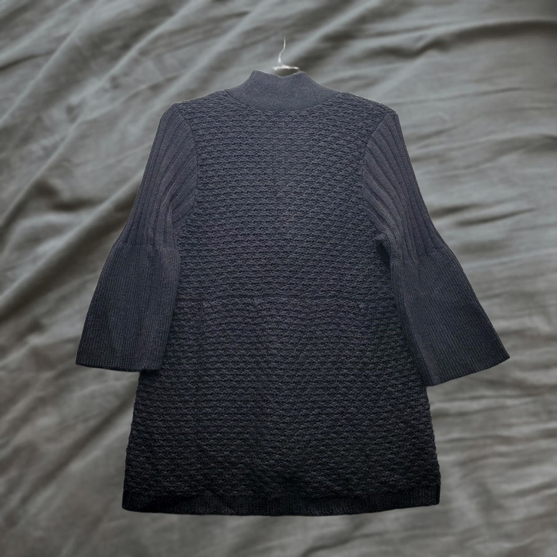 J. Jill J. Jill Sweater Womens L Black Cardigan Women Chunky Knit Shawl Neck One Button Front Size L / US 10 / IT 46 - 1 Thumbnail