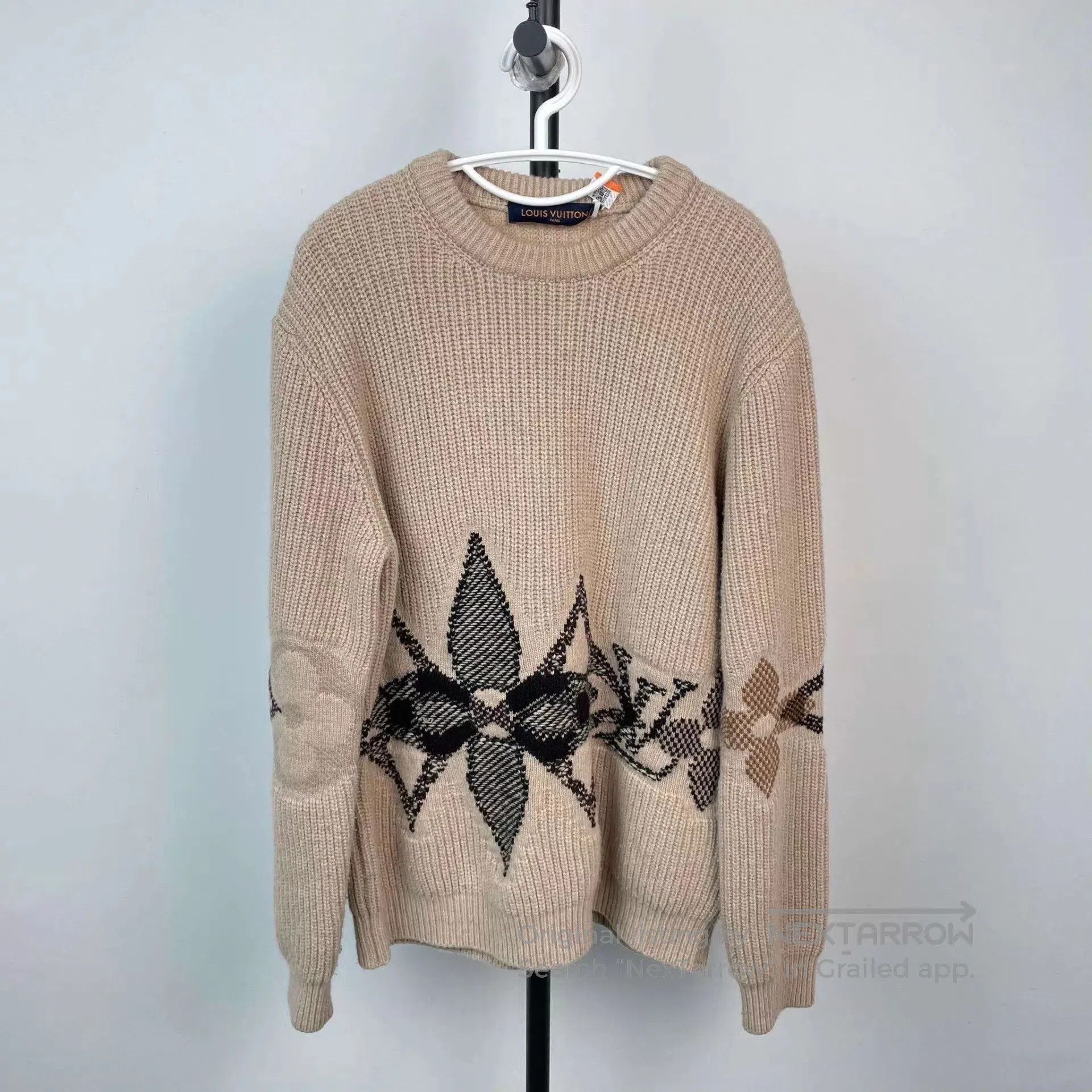 Louis Vuitton Beige Patterned Knit Sweater. Size US S / EU 44-46 / 1 - 1 Thumbnail