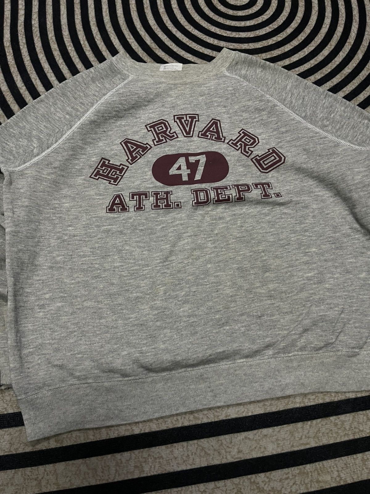 Hanes VINTAGE 70s/80s HAVARD ATH. DEPT SWEATSHIRT DISTRESSED Size US M / EU 48-50 / 2 - 4 Thumbnail