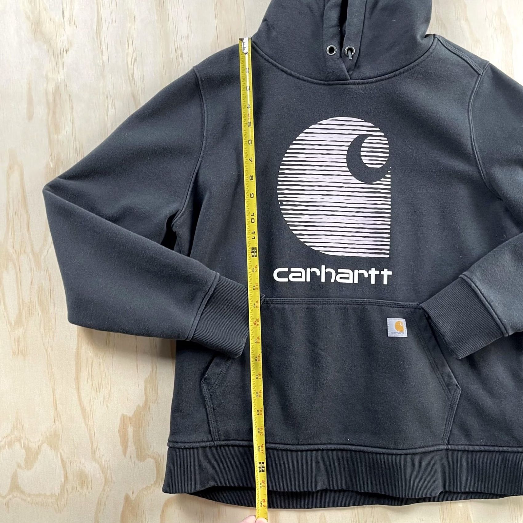 Carhartt Carhartt Hoodie Womens XL Black Fleece Pullover Graphic Front Logo Sweatshirt Hoodie Womens XL Black Graphic Logo Front Pocket Sweatshirt Size XL / US 12-14 / IT 48-50 - 3 Thumbnail