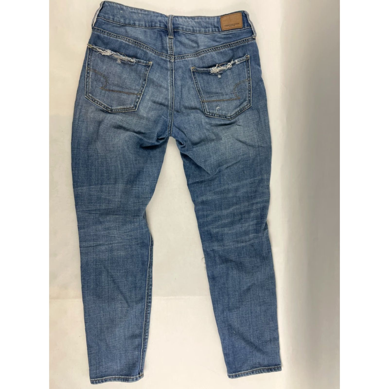 American Eagle Outfitters American Eagle Outfitters Jeans Women's 4 Blue Denim Tomgirl Distressed Size 27" / US 4 / IT 40 - 2 Thumbnail