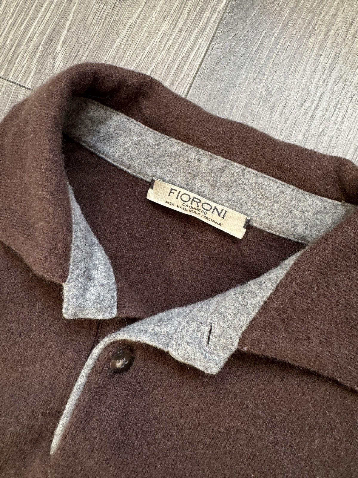 Other Fioroni Brown Cashmere Polo Sweater 48 RRP €775 Size US M / EU 48-50 / 2 - 4 Thumbnail