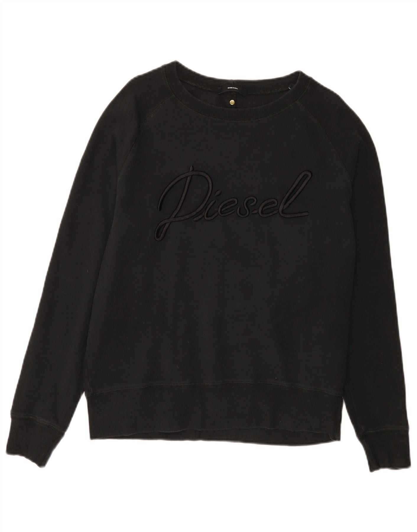 Diesel Mens Graphic Sweatshirt Jumper Small Black Size US S / EU 44-46 / 1 - 1 Thumbnail