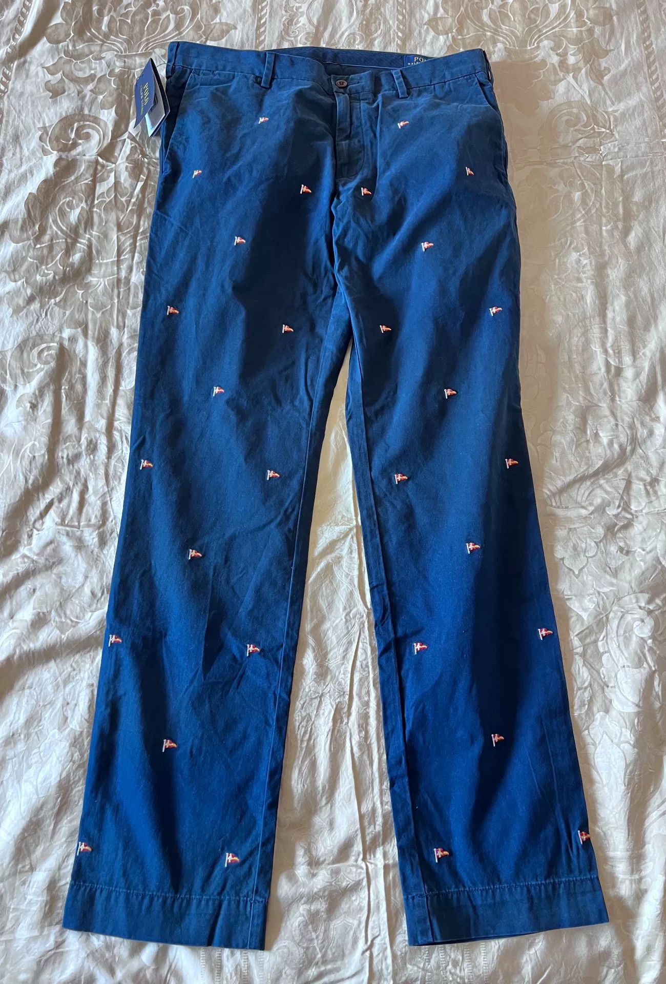 Polo Ralph Lauren POLO Ralph Lauren Classic Flag Pants Size US 33 - 1 Thumbnail