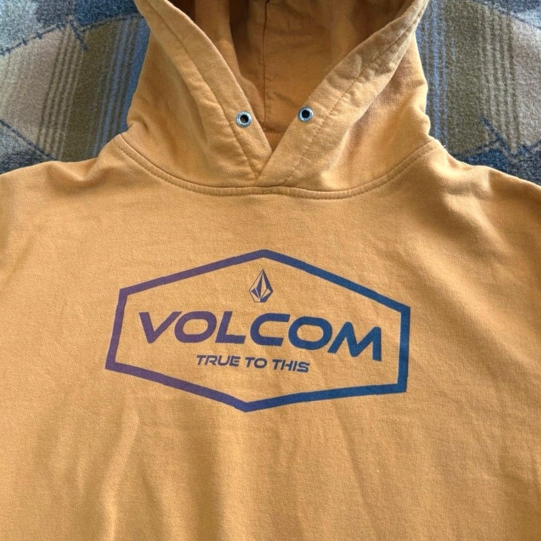 Volcom VINTAGE Volcom Hoodie Pullover L Men Orange Grunge Skater Y2K Skate Sweatshirt, Long Sleeve, Regular Fit Size US L / EU 52-54 / 3 - 3 Thumbnail