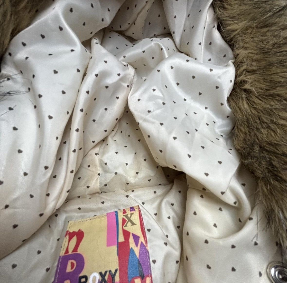 Other Roxy Y2K Bomber Jacket - Snow Bunny - Ribbed Waist Crop - M Size M / US 6-8 / IT 42-44 - 8 Thumbnail