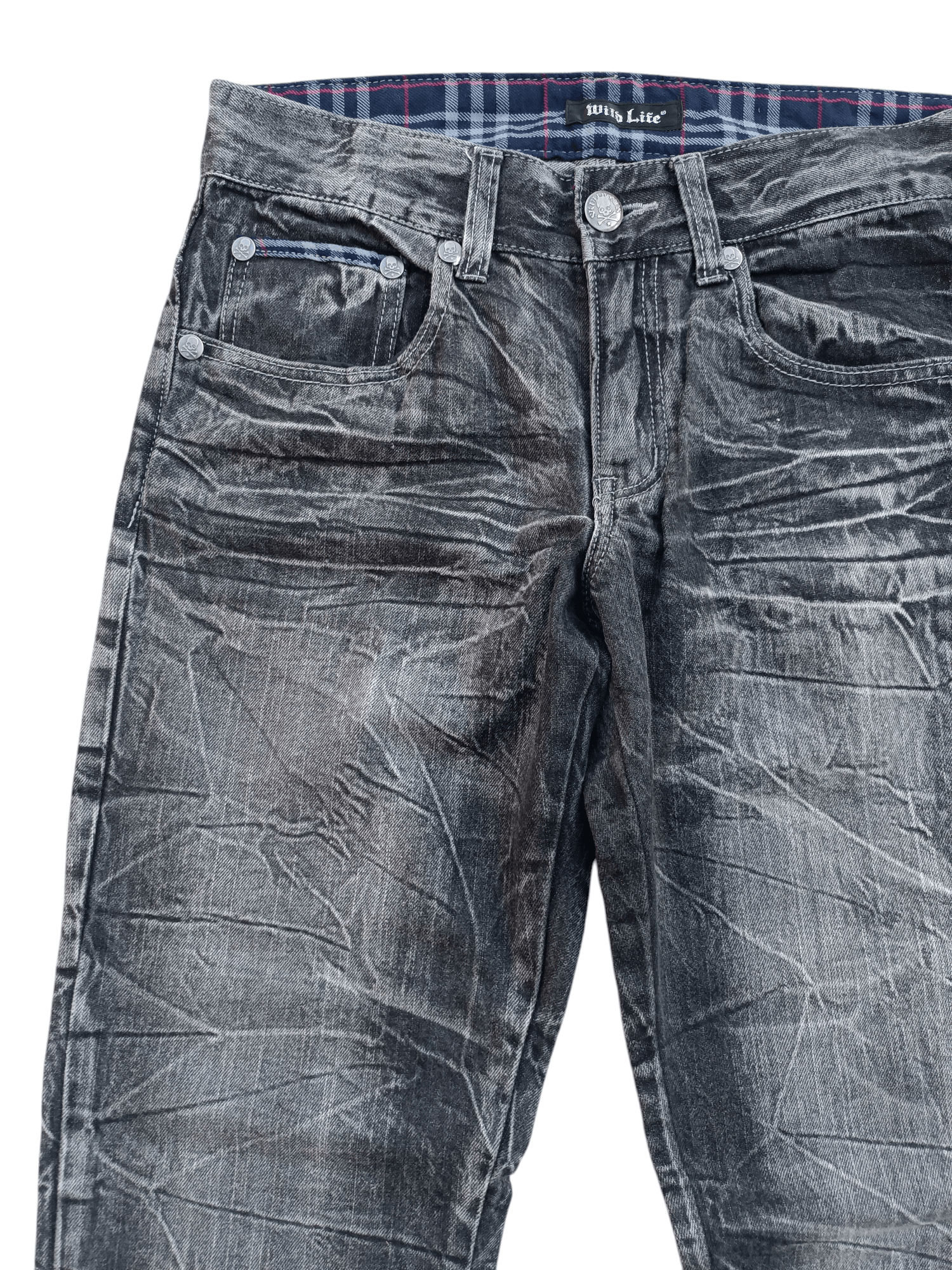 Japanese Brand Vintage Wild Life LGB Style Whiskers Skulls Denim Pants Size US 32 / EU 48 - 9 Thumbnail