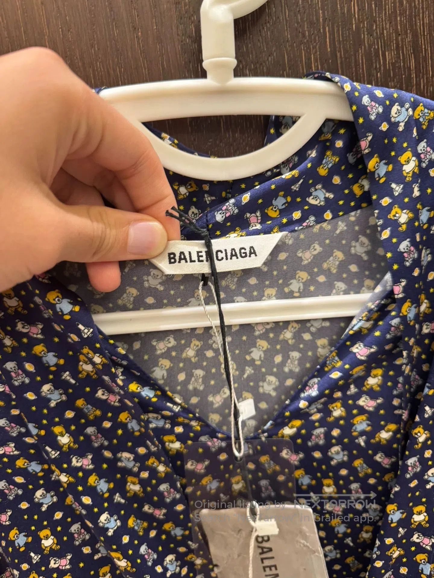 Balenciaga Balenciaga Teddy Bear Silk Blouse. Size S / US 4 / IT 40 - 2 Thumbnail