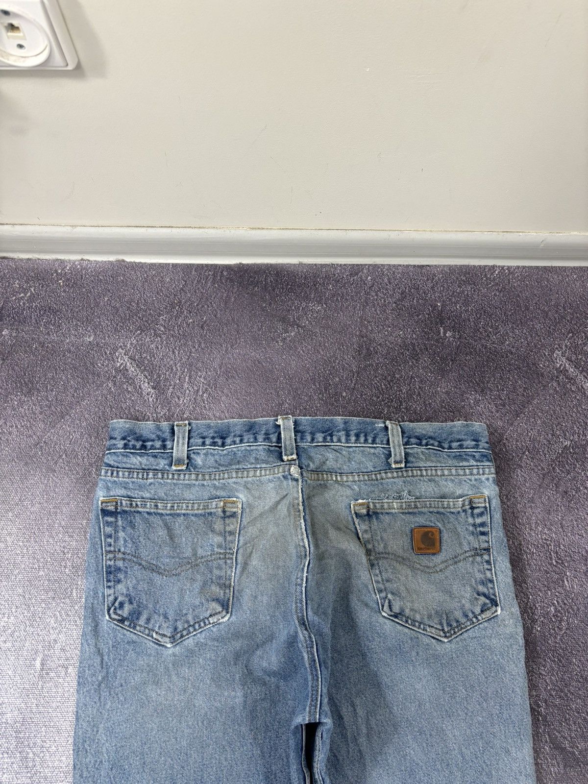 Carhartt Vintage Carhartt Traditional Fit Faded Work Hype Denim Jeans Size US 38 / EU 54 - 5 Thumbnail