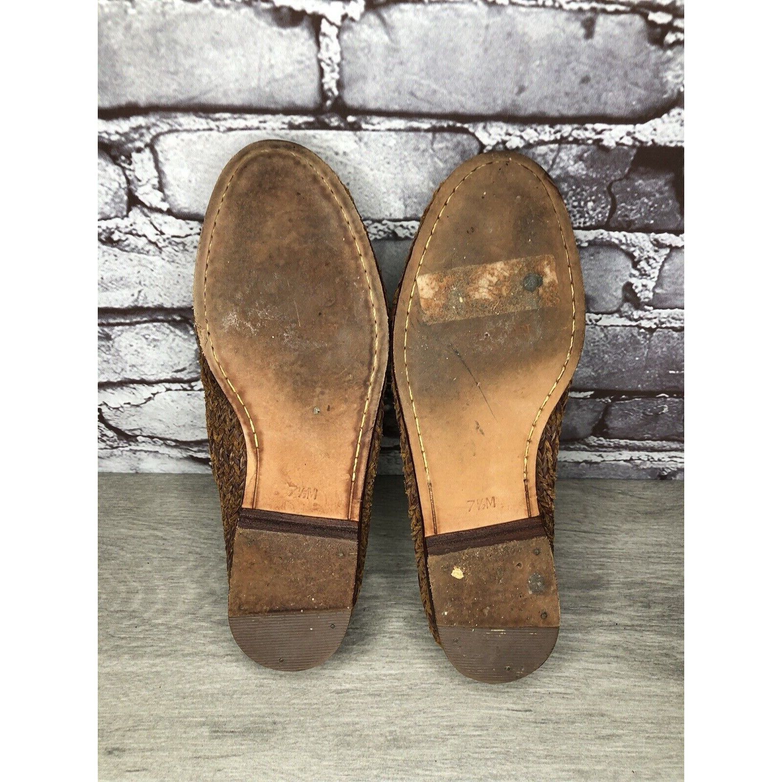 Cole Haan Cole Haan Resort Brown Leather Woven Basket Weave Woven Lace Size US 7.5 / IT 37.5 - 12 Thumbnail
