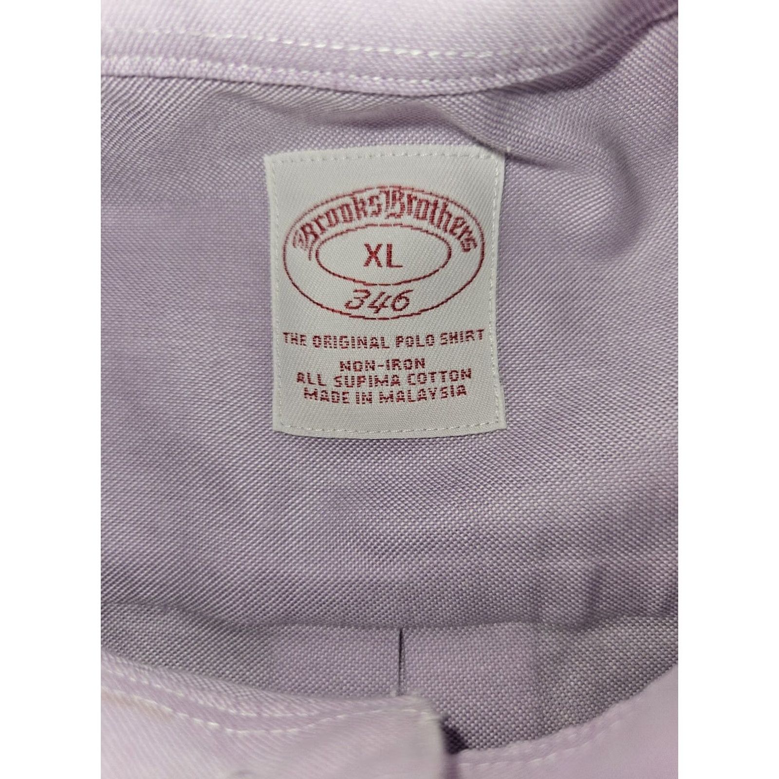 Brooks Brothers Brooks Brothers Button-Down Men's XL Long Sleeve Mauve Supima Cotton Non Iron Shirt Size US XL / EU 56 / 4 - 2 Thumbnail