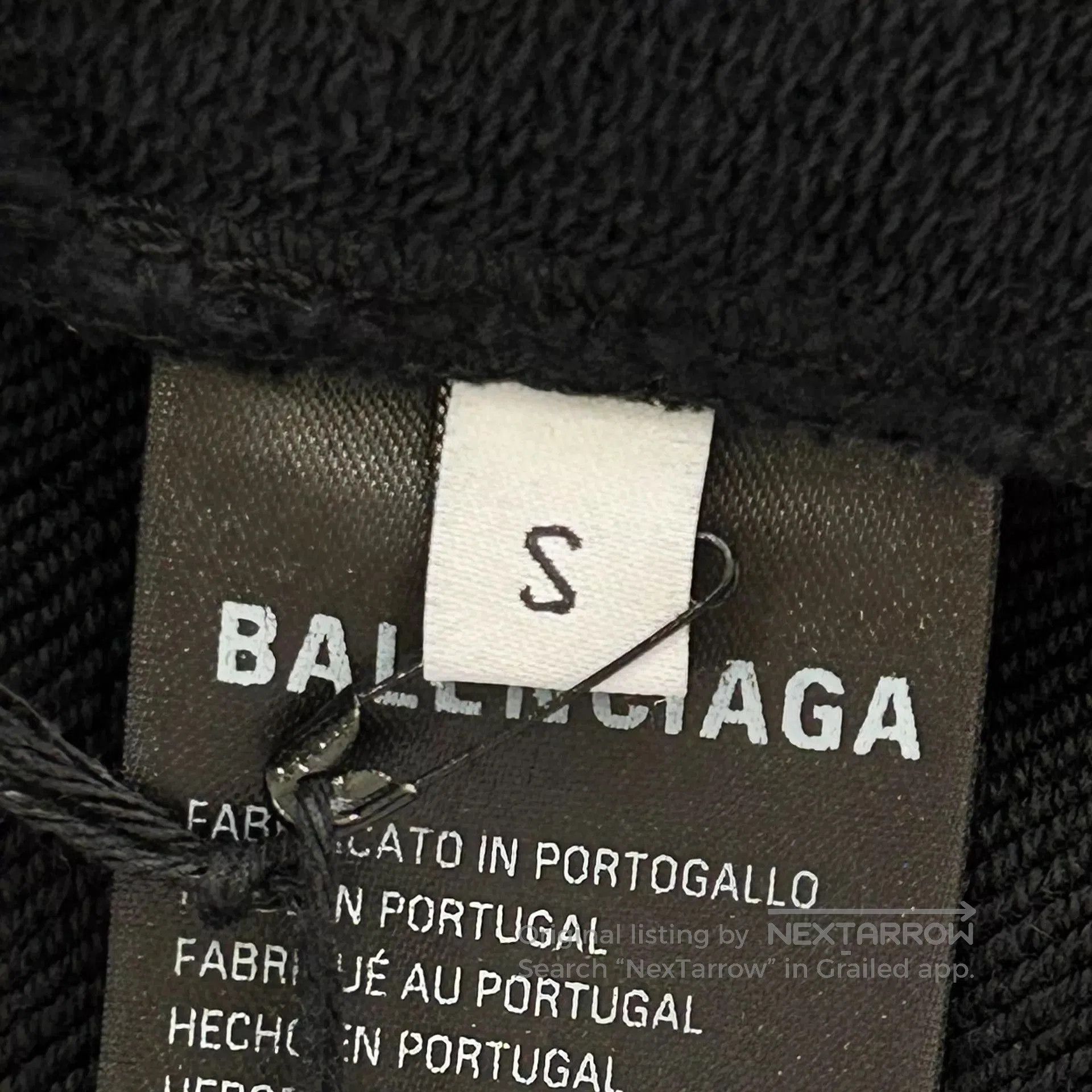 Balenciaga Black Graphic Print Hoodie with Hood and Pocket. Size US S / EU 44-46 / 1 - 6 Thumbnail