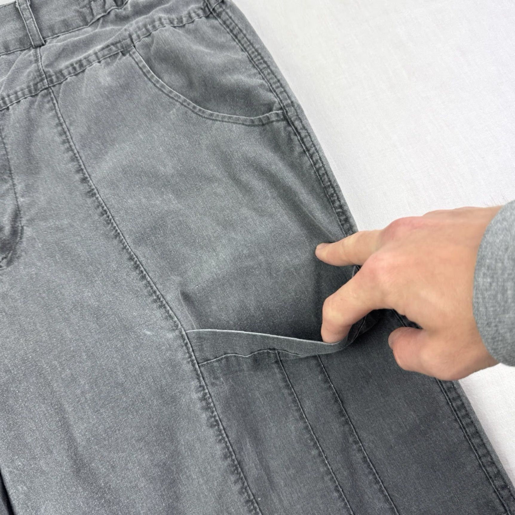 Vintage VINTAGE Colter Cargo Pants Men 34x30 Gray 90s Straight Leg Outdoor Hiking Size US 34 / EU 50 - 5 Thumbnail
