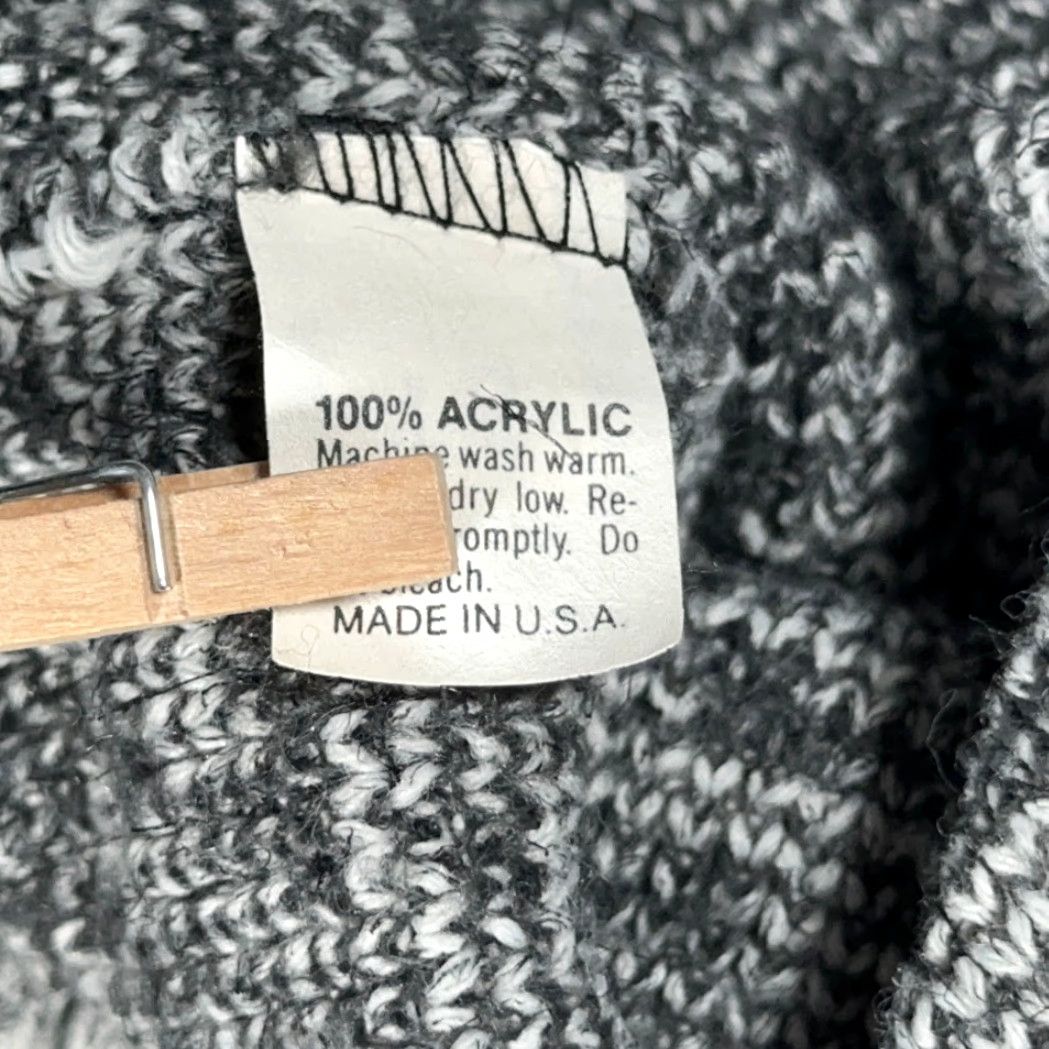 Vintage VINTAGE Le Tigre Sweater Adult LARGE Gray Knit Mock Neck USA Made 80s Size US L / EU 52-54 / 3 - 7 Thumbnail