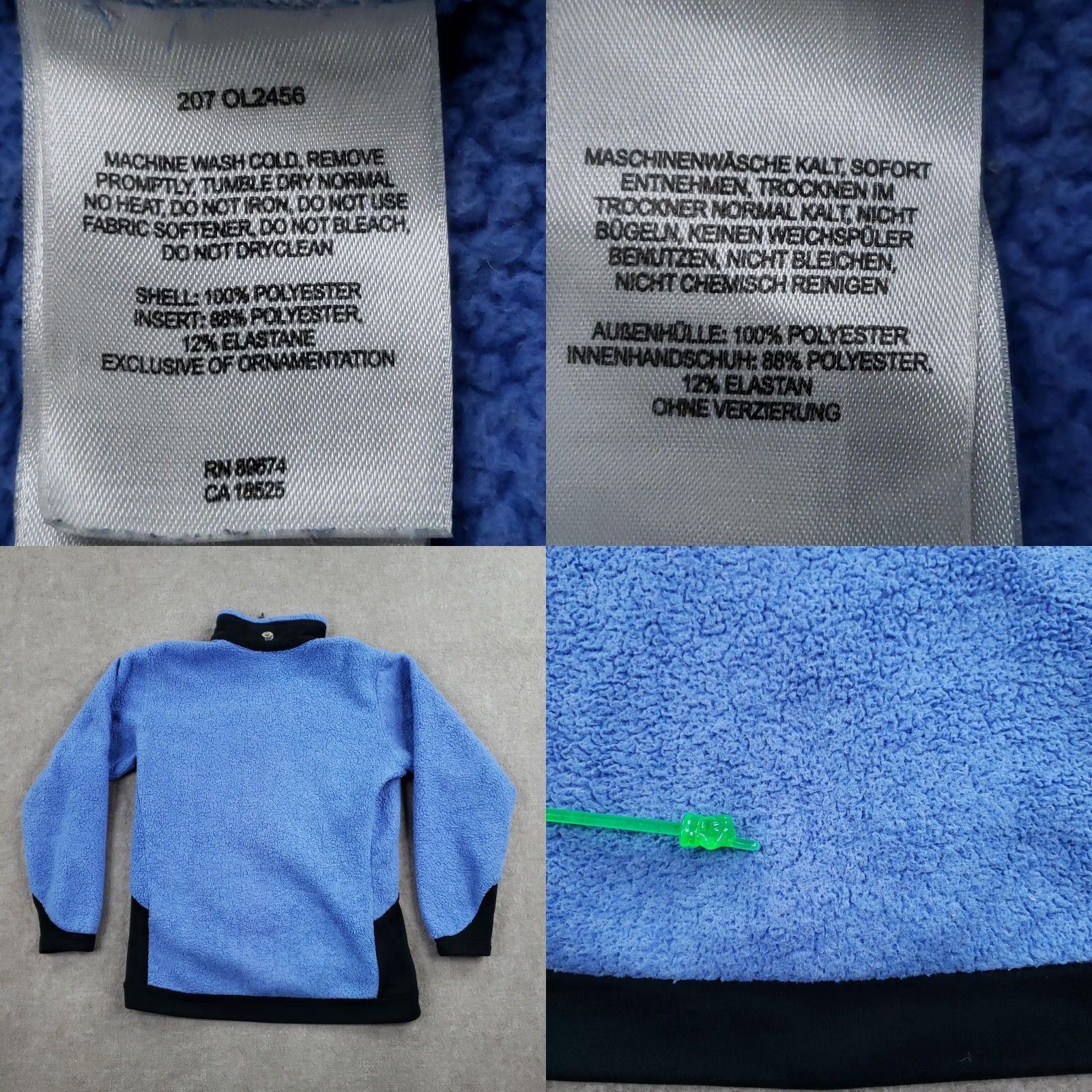 Mountain Hardwear Mountain Hardwear Jacket Womens Large Blue Sherpa Fleece Full Zip Pockets Warm Size L / US 10 / IT 46 - 8 Thumbnail