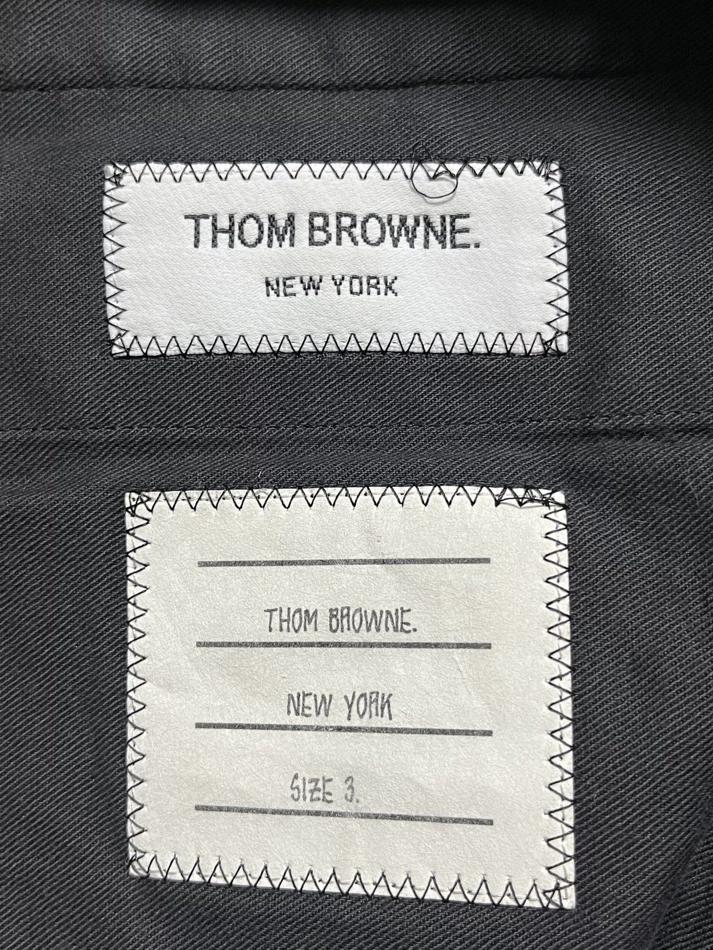Thom Browne Thom Browne Men's Gray 100% Wool Straight Cuffed Pants 3 Size US 34 / EU 50 - 7 Thumbnail