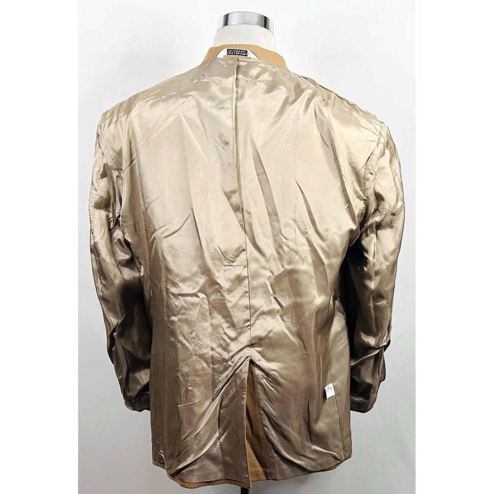 Camel RBM 48R Sport Coat Wool Camel Blend Beige Two Button Lined Vented Mens Jacket Coat Short/Regular Size US XS / EU 42 / 0 - 8 Thumbnail