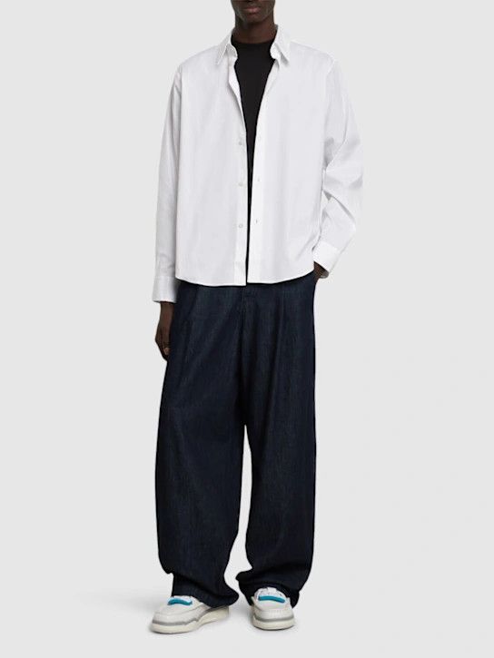 Lanvin o1lsvrm0425 Fitted Shirt in White Size US S / EU 44-46 / 1 - 4 Thumbnail