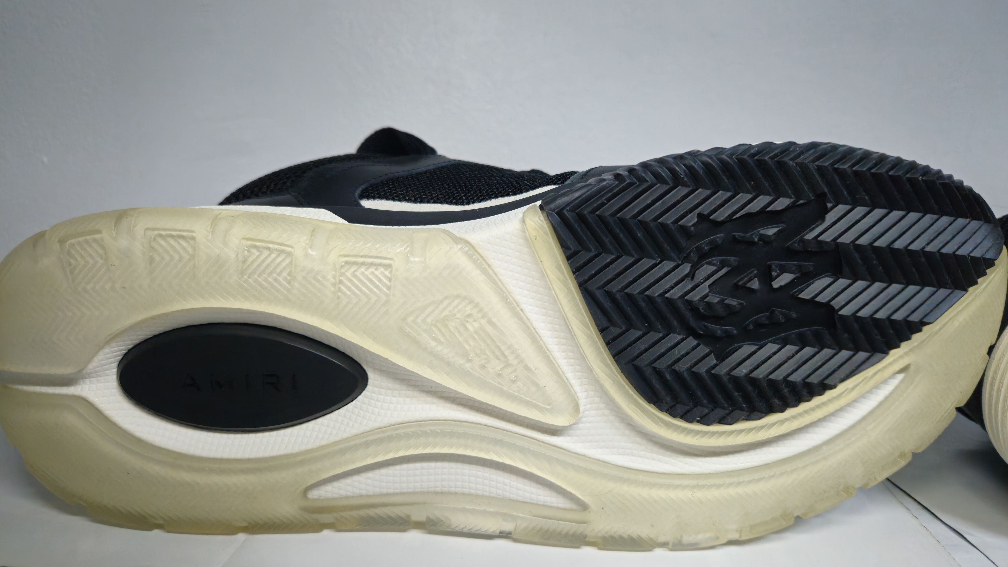 Amiri Amiri MA-1 Leather & Mesh Sneakers - Black/White Size US 10 / EU 43 - 4 Thumbnail