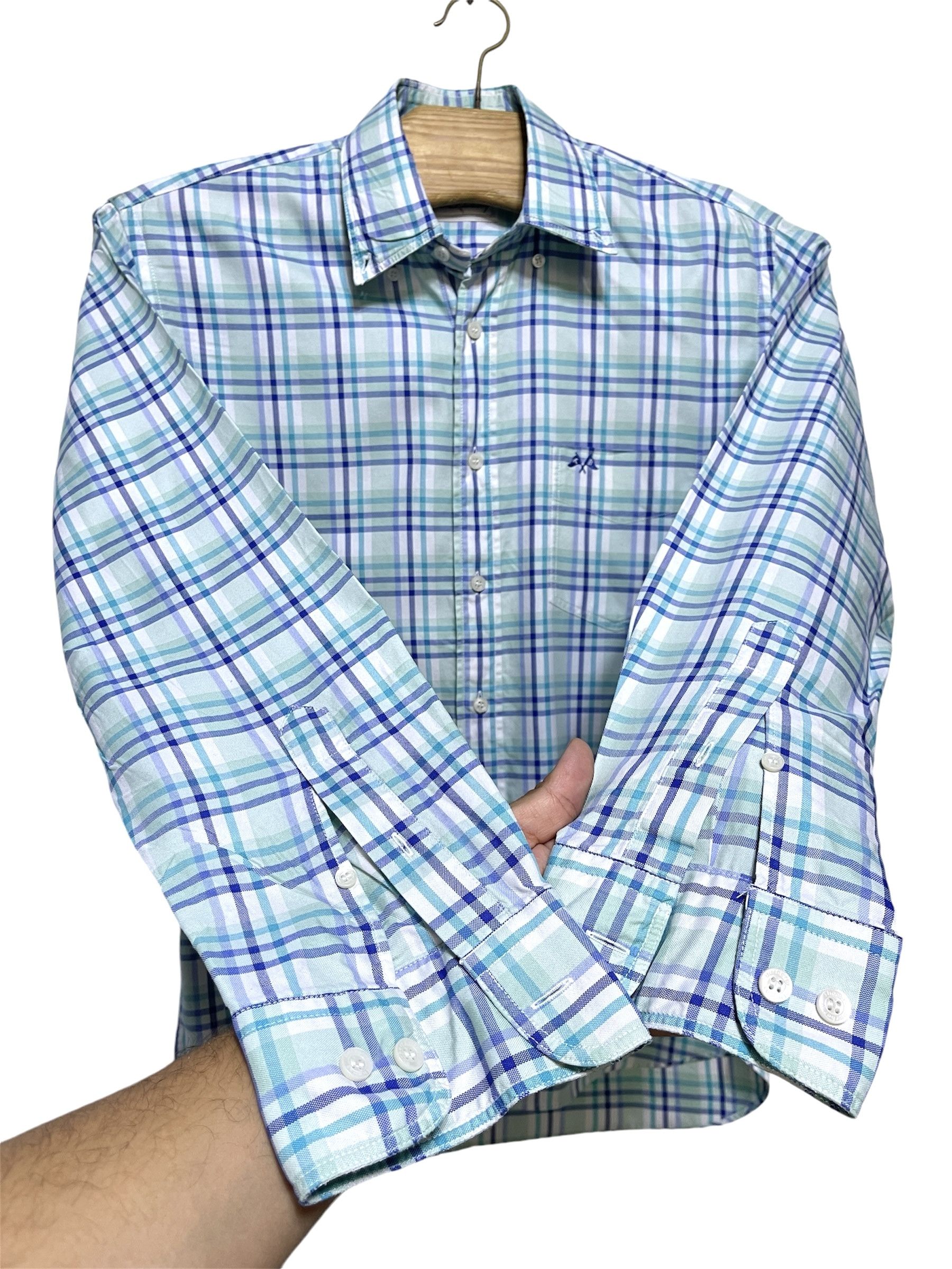 Burberry 🔥 vintage shirt TB Burberry london size M novacheck rare Size US M / EU 48-50 / 2 - 2 Thumbnail