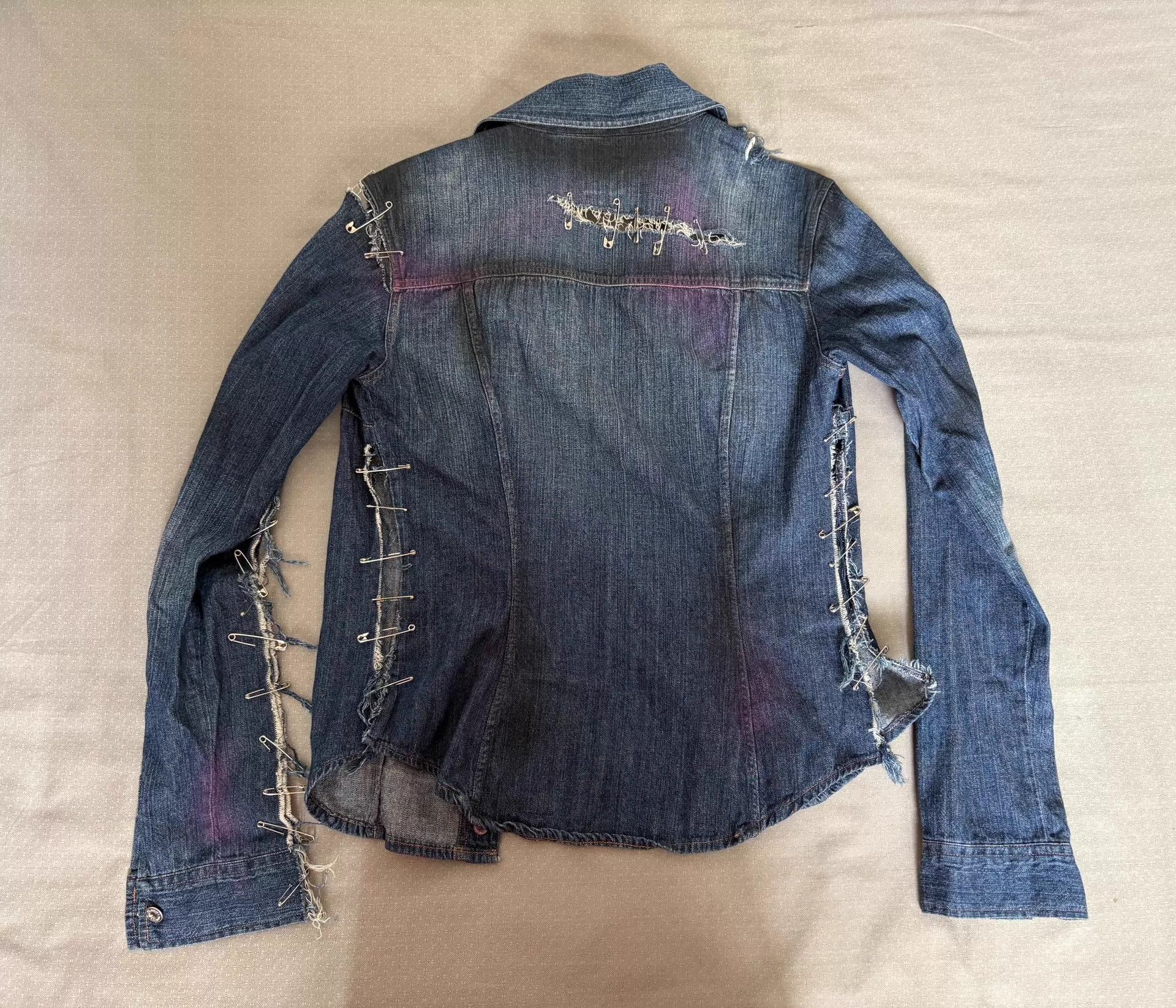 Dolce & Gabbana DOLCE & GABBANA Vintage Punk Pin Denim Shirt Jacket Size US S / EU 44-46 / 1 - 7 Thumbnail