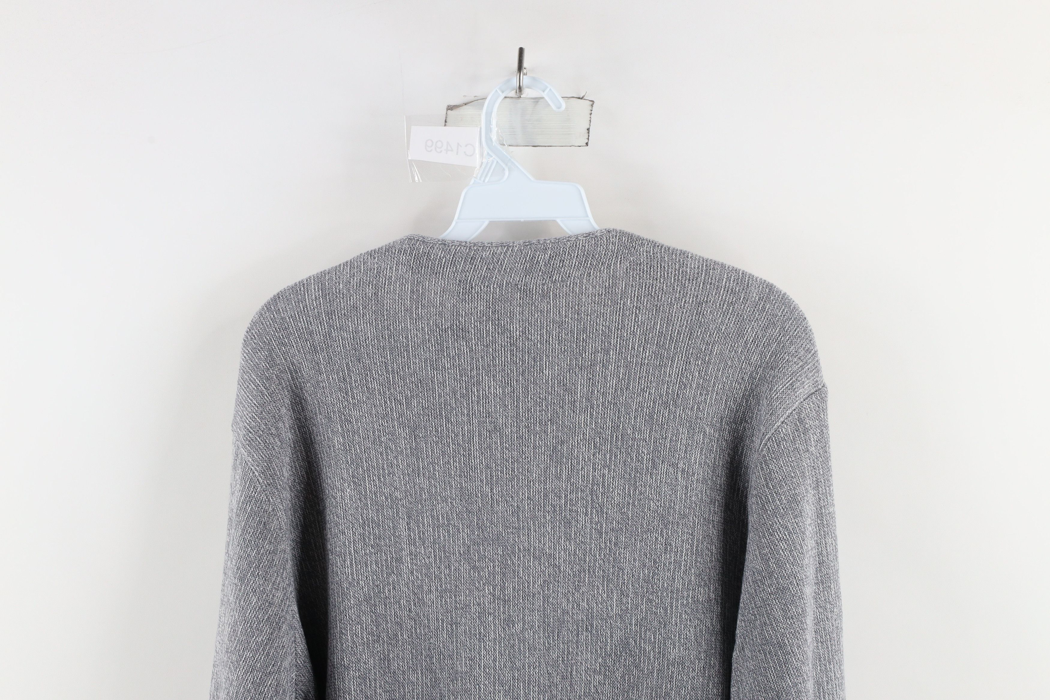Vintage Vintage 90s Streetwear Kurt Cobain Cardigan Sweater Gray Size US M / EU 48-50 / 2 - 6 Thumbnail