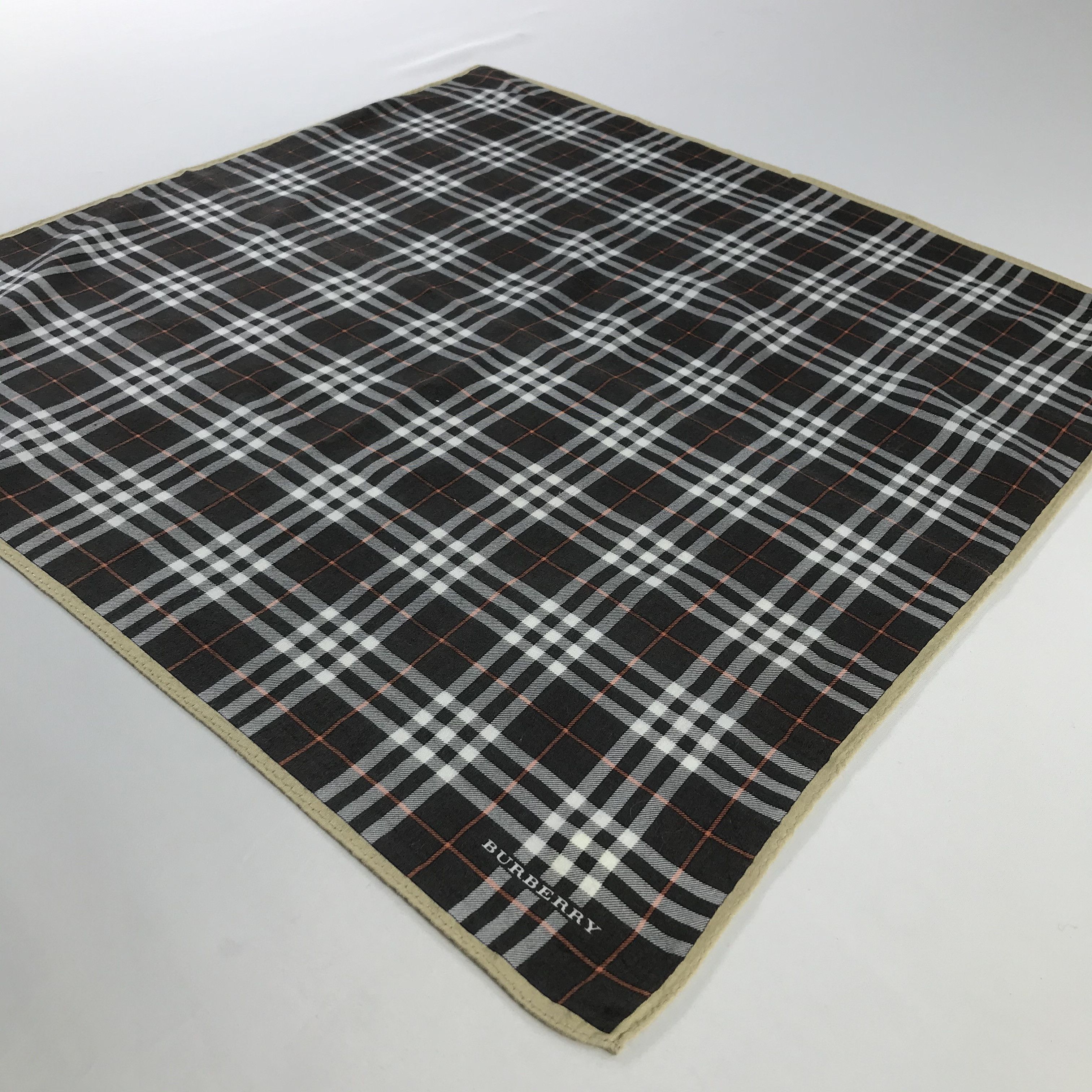Burberry × Vintage Burberry Bandana / Handkerchief / Neckerchief - S985 Size ONE SIZE - 2 Thumbnail