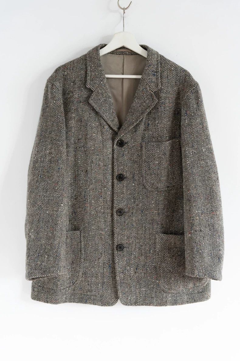 Yohji Yamamoto Yohji Yamamoto size m 90s Mottled Tweed blazer Size 36R - 1 Thumbnail