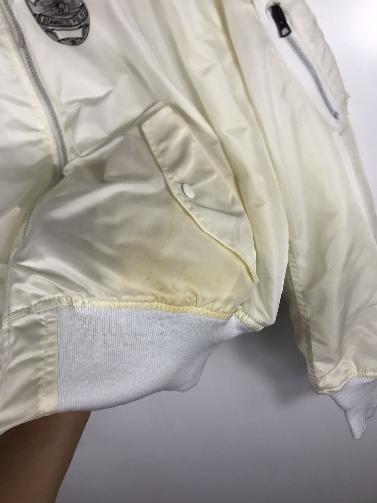 Vintage ⚡️Vintage Ma-1 Hope Mfg Los Angeles Police Bomber Jacket Size US XL / EU 56 / 4 - 9 Thumbnail