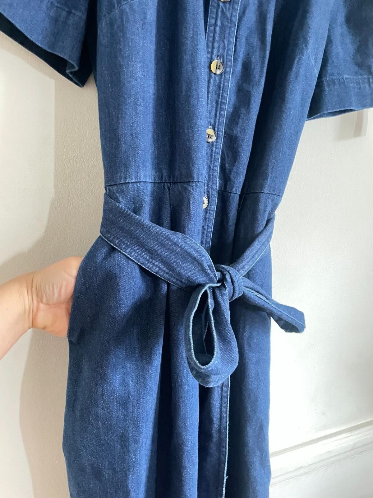 Whistles Whistles Alana Denim Jumpsuit UK 16 BNWT RRP £149 Size 34" / US 12 / IT 48 - 7 Thumbnail