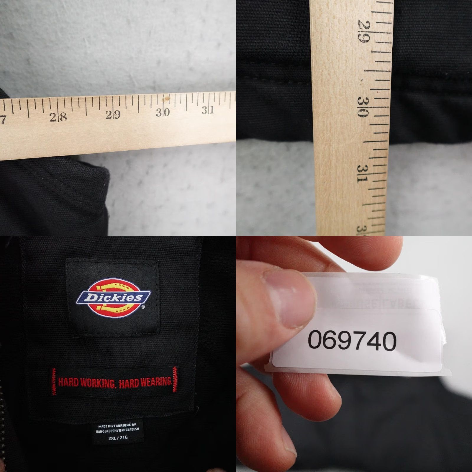 Dickies Dickies Mens Vest 2XL Black Canvas Quilted Workwear Insulated Full Zip Utility Size US XXL / EU 58 / 5 - 9 Thumbnail