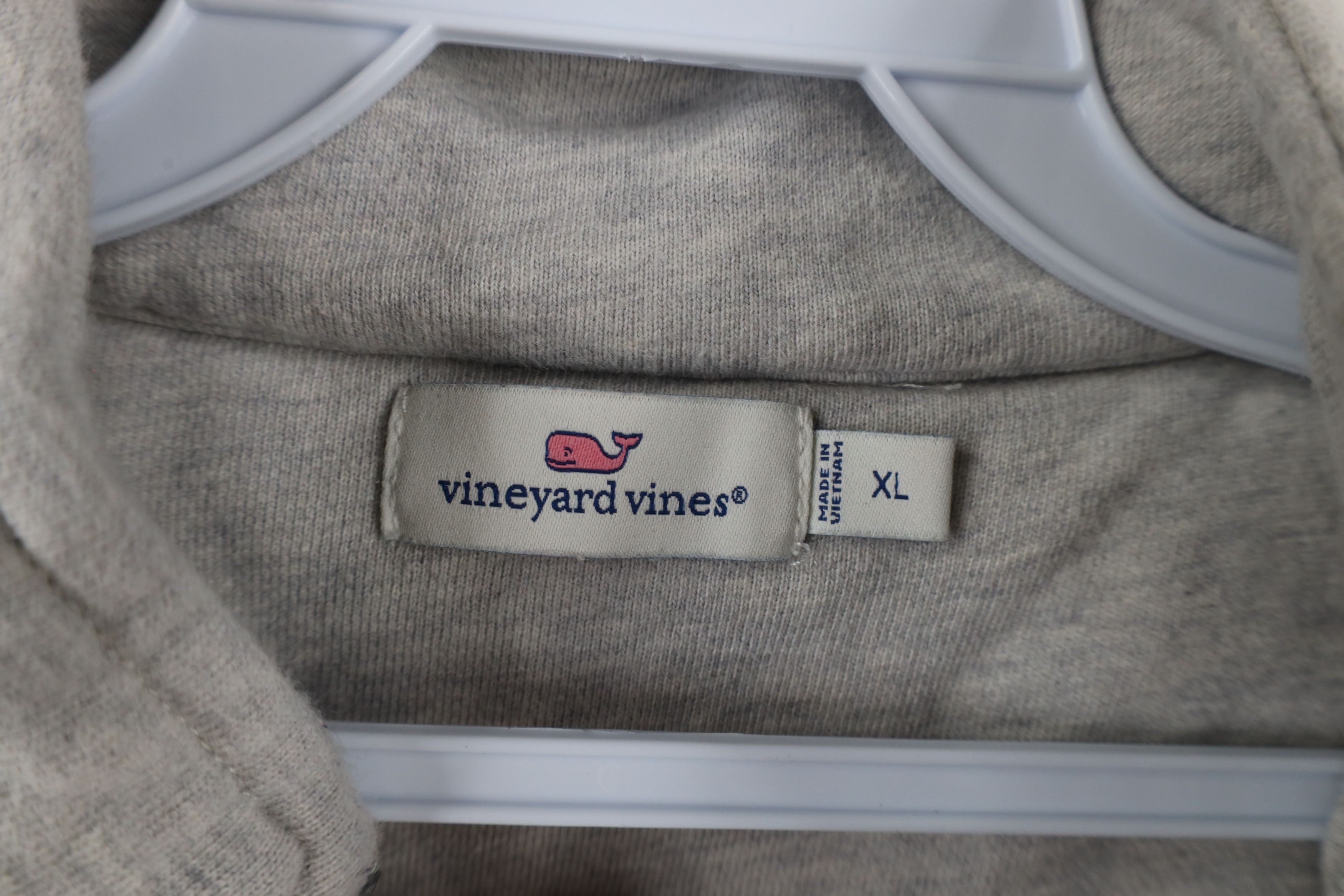 Vineyard Vines × Vintage Vineyard Vines Dreamcloth Half Zip Pullover Sweatshirt Gray Size XL / US 12-14 / IT 48-50 - 6 Thumbnail