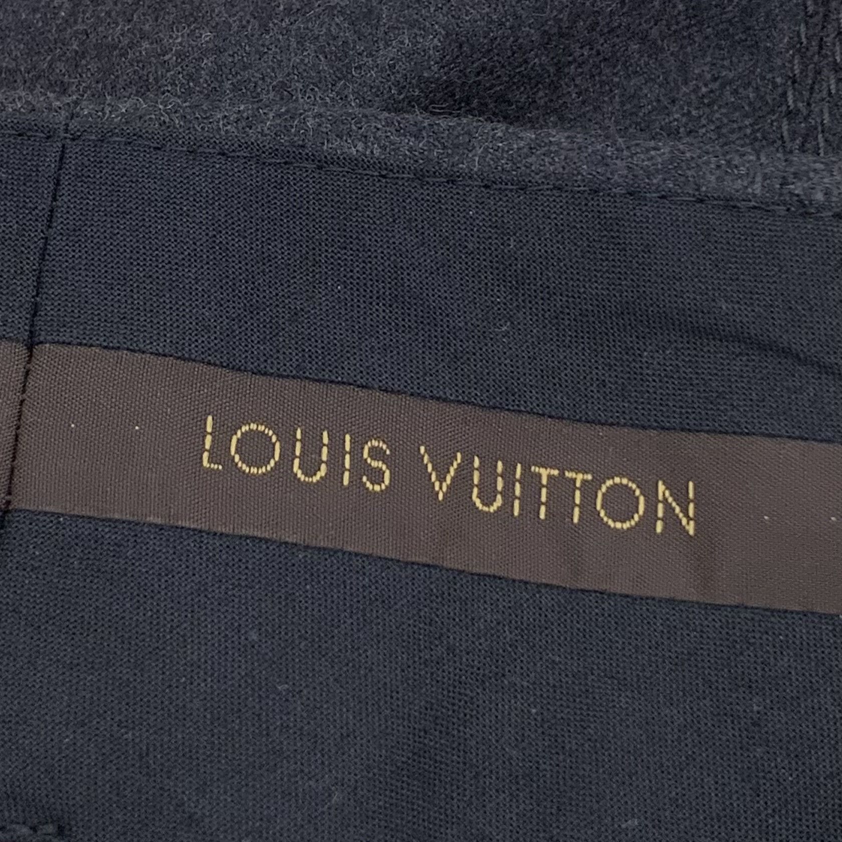 Louis Vuitton Louis Vuitton Black-Grey Wool Trousers (Size XXS) Size 34" / US 12 / IT 48 - 2 Thumbnail