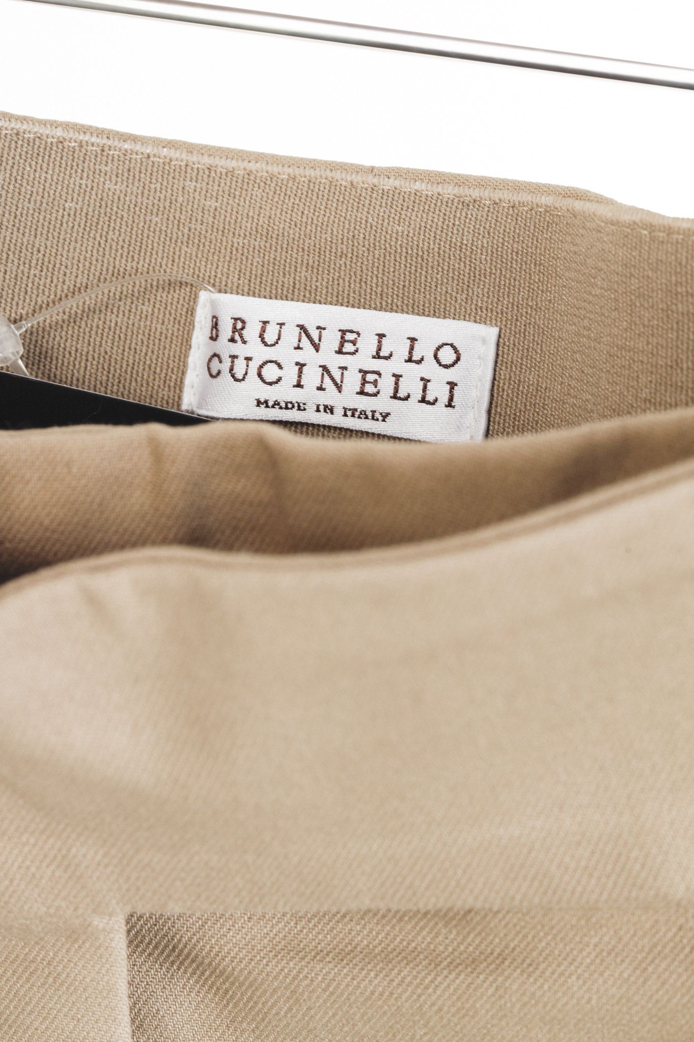 Brunello Cucinelli Brunello Cucinelli Monili Bead Khaki Pants Size 33" - 4 Thumbnail
