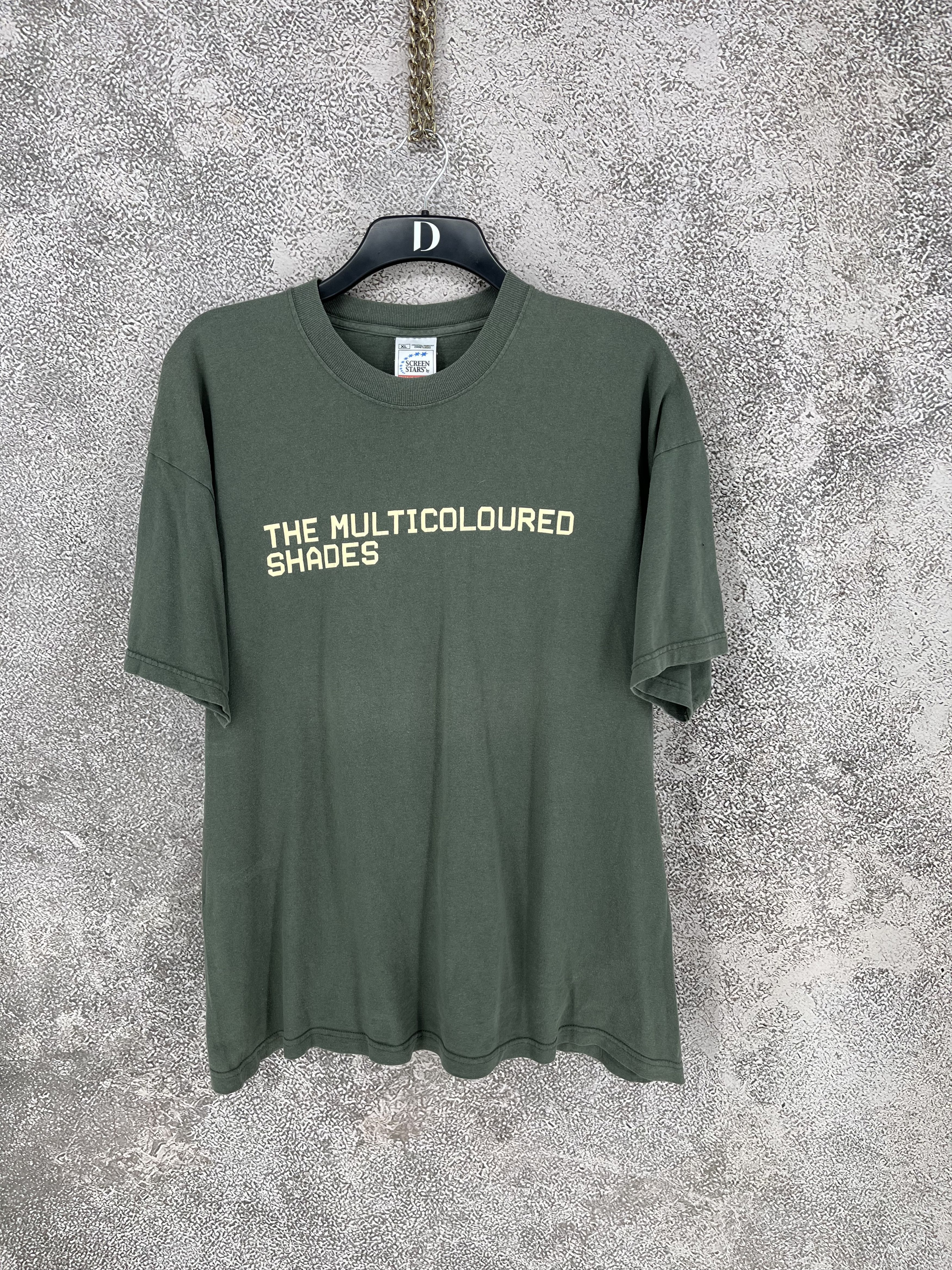 Vintage Vintage 80s The Multicoloured Shades Band Tee RARE Size US XL / EU 56 / 4 - 1 Thumbnail