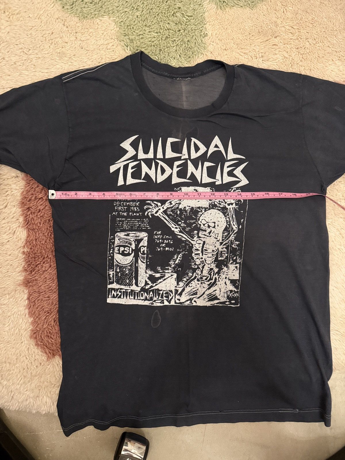 Band Tees Suicidal Tendencies institutionalized flyer tee Size US L / EU 52-54 / 3 - 6 Thumbnail