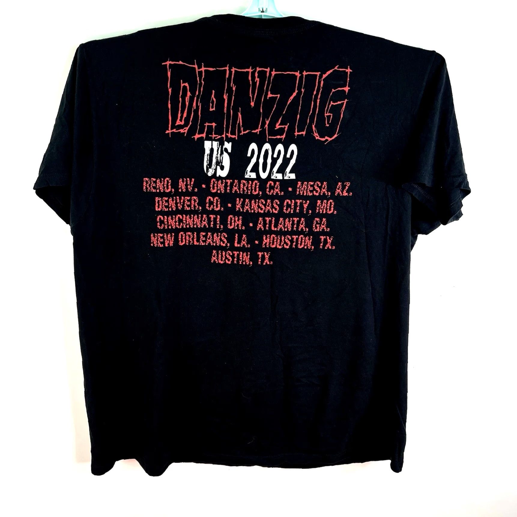 Vintage VINTAGE Danzig Revolver 2022 Concert US Tour T-Shirt Mens XL Black Rock Music Band Graphic Print Size US XL / EU 56 / 4 - 5 Thumbnail