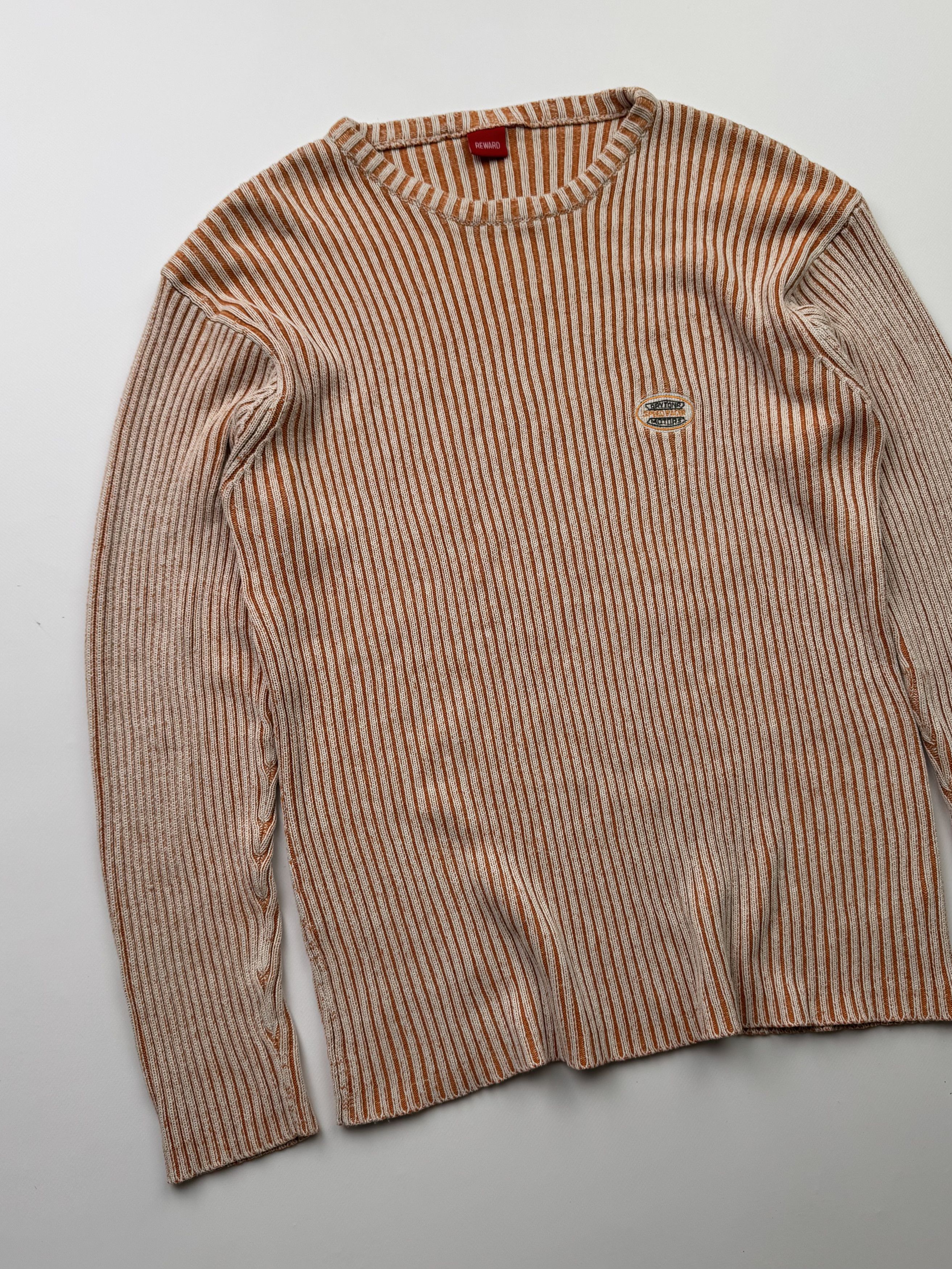 Japanese Brand Vintage Ribbed Cotton Sweater B401(V241)E2 Size US S / EU 44-46 / 1 - 2 Thumbnail