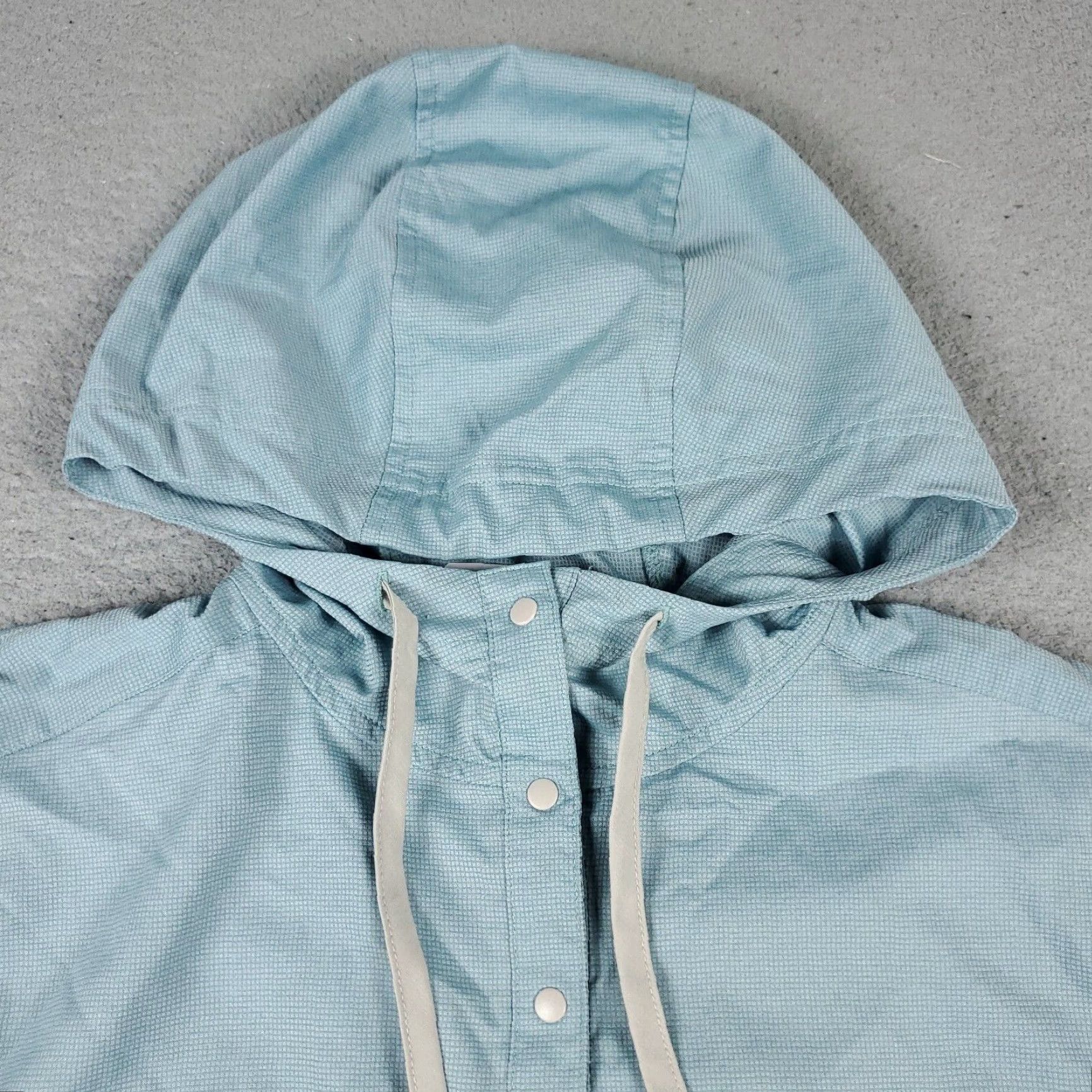 Vintage Columbia Windbreaker Jacket Womens Medium Blue Hooded Pullover All Seasons Size M / US 6-8 / IT 42-44 - 2 Thumbnail