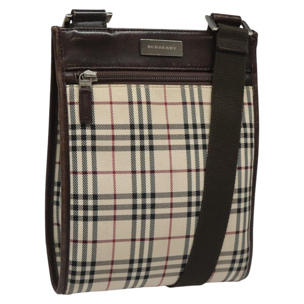Burberry Burberry Nova Check Shoulder Bag Canvas Beige Size ONE SIZE - 1 Thumbnail