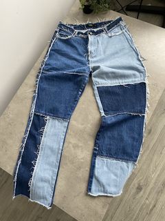 Jaded London Boyfriend Fit Baggy Jeans Womens Size 32 Cloud Tie