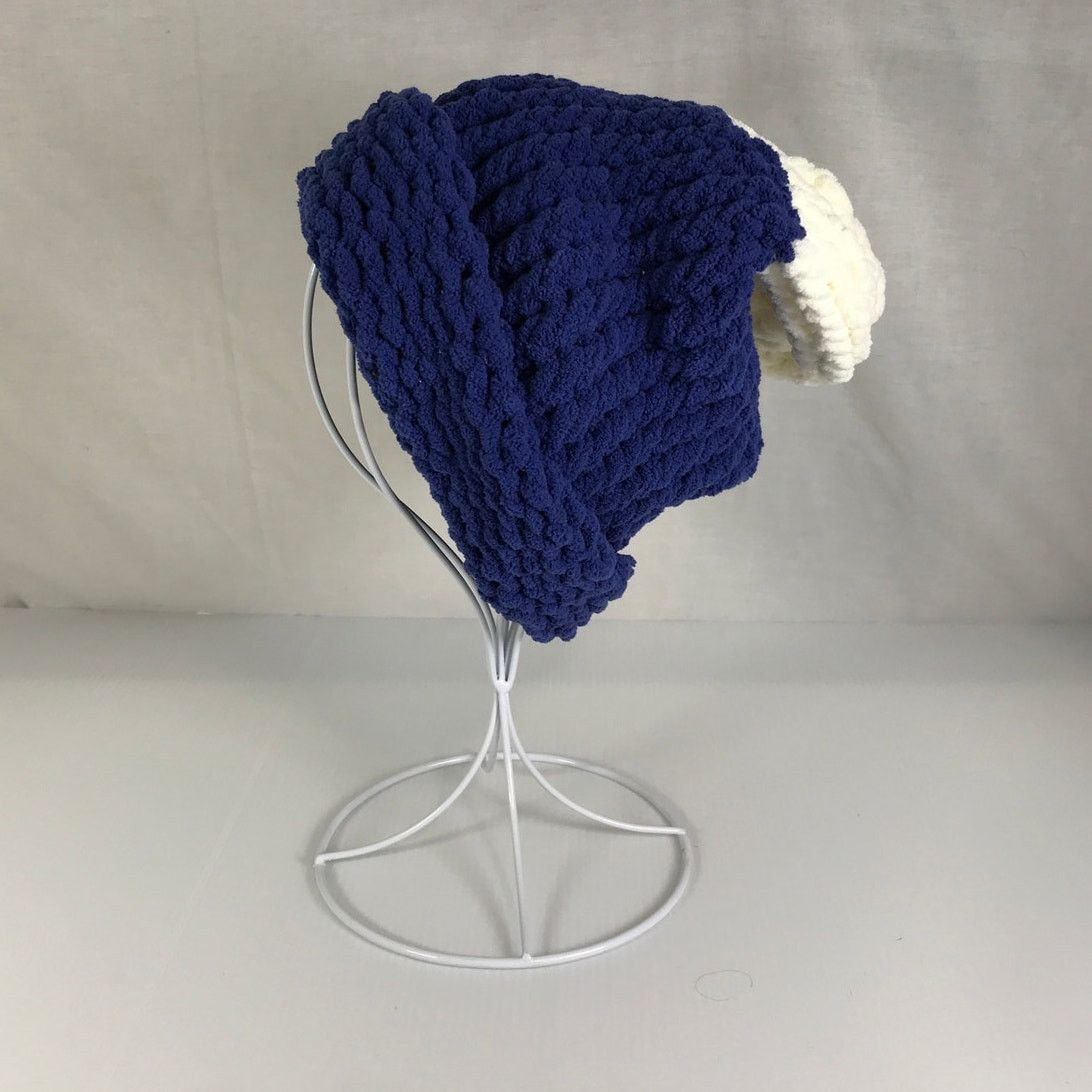 Handmade NWT Handmade Chunky Knitted Multicolor Adult Slouchy Beanie Size ONE SIZE - 1 Thumbnail