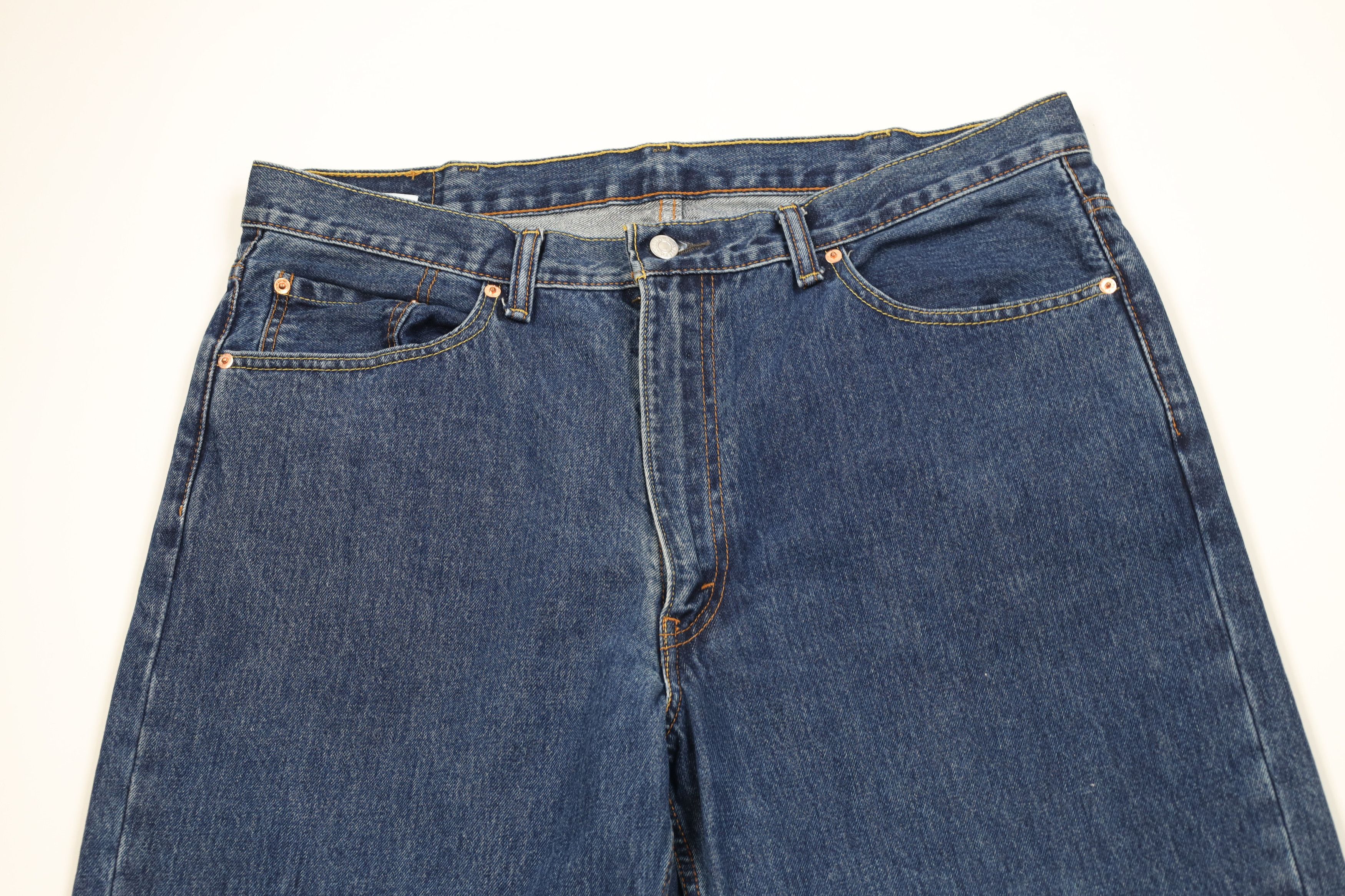 Levi's Vintage Y2K Levis 550 Relaxed Fit Denim Jeans Blue Cotton Size US 40 / EU 56 - 2 Thumbnail