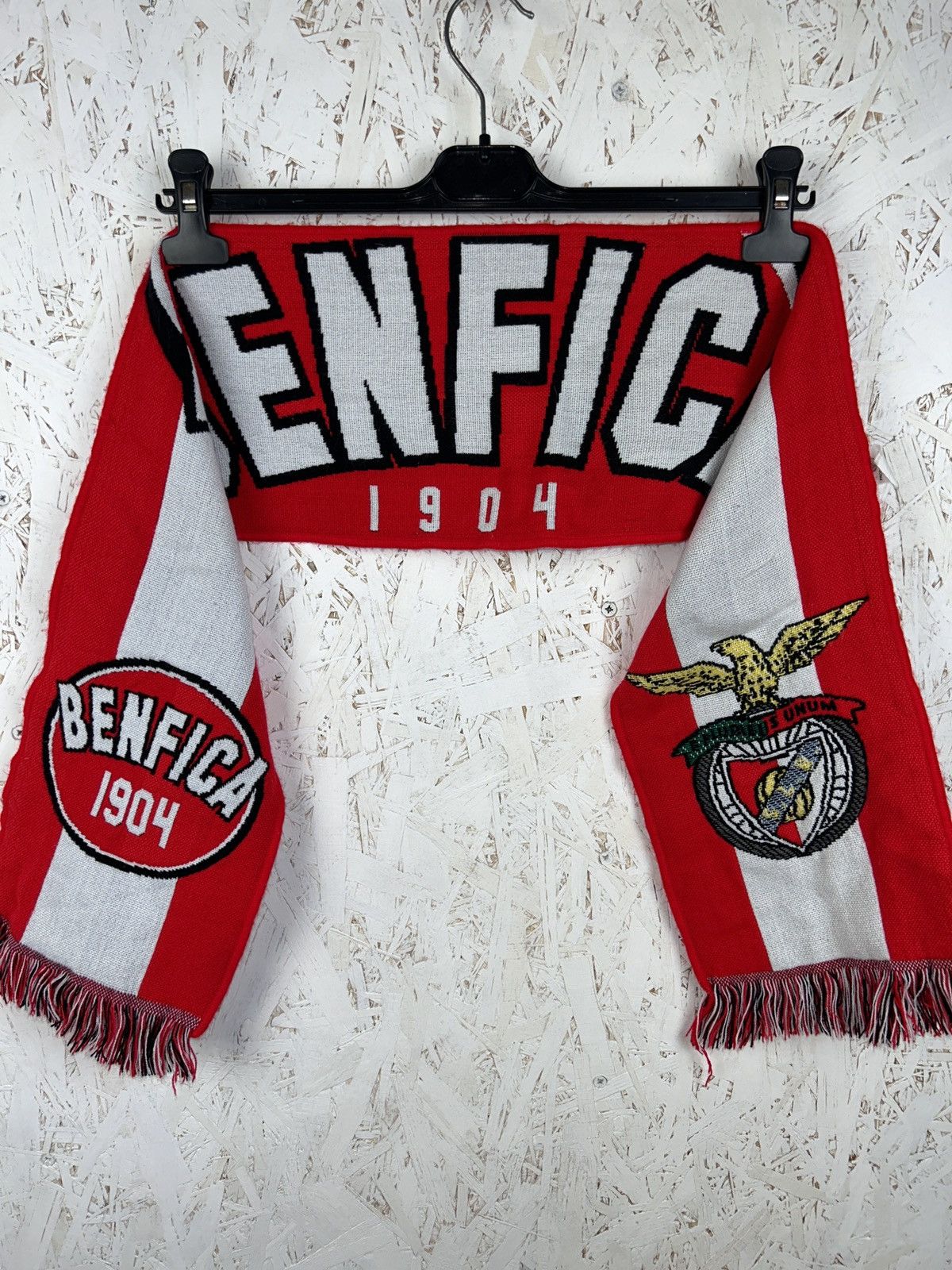 Vintage Vintage Benfica 1904 Fanwear Soccer Football Scarf Muffler Size ONE SIZE - 1 Thumbnail