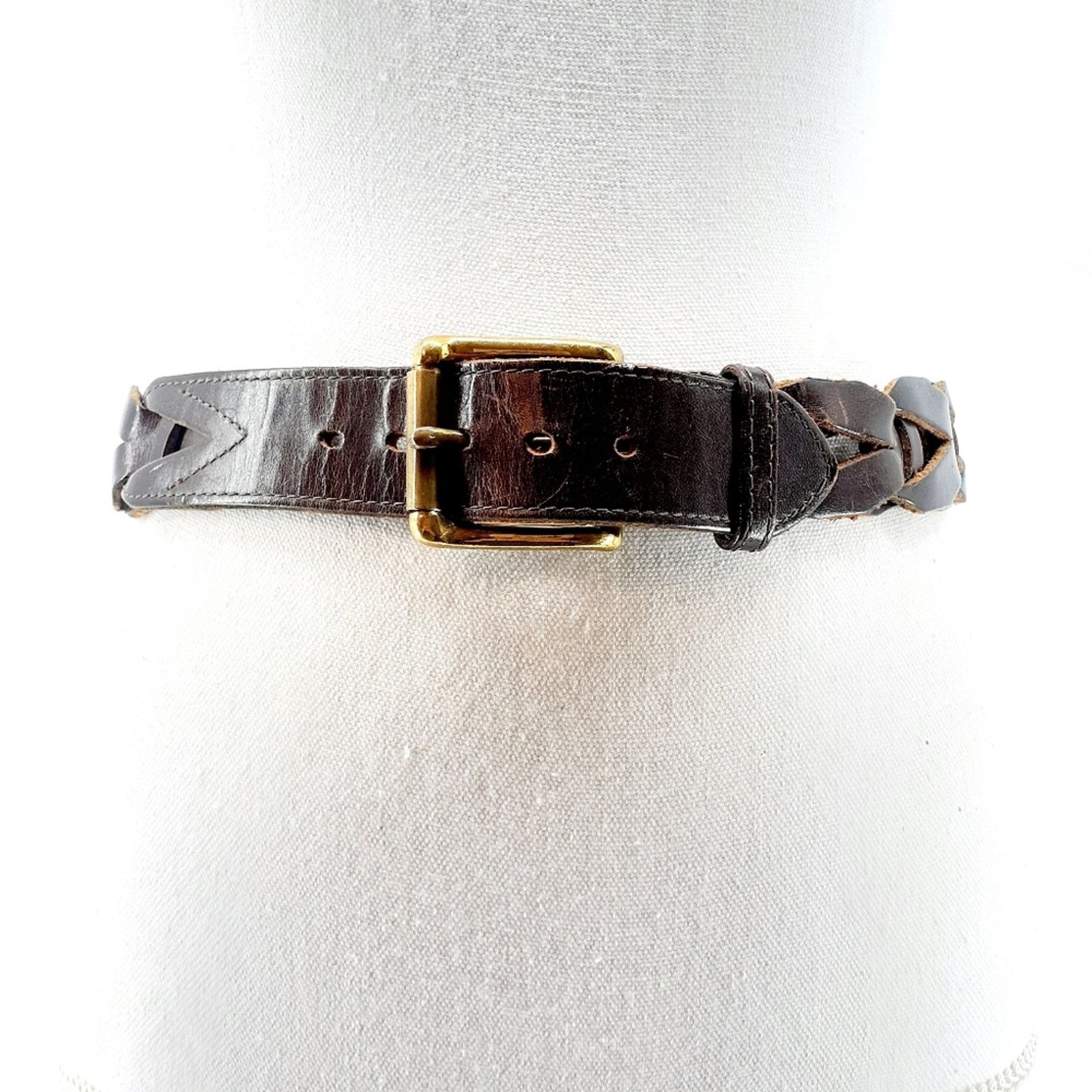 Other Zele Atlanta women's braided chain link leather Size S/M 28" Size ONE SIZE - 1 Thumbnail