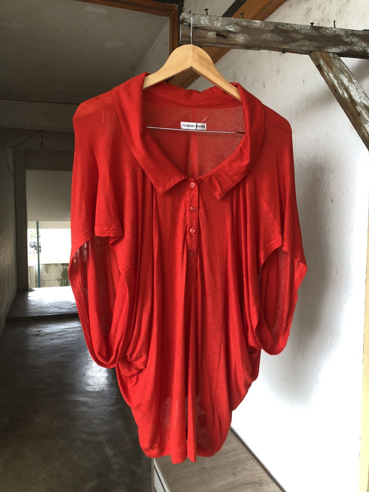 Issey Miyake Rare❗️Issey Miyake Tsumori Chisato Oversized Blouse Size L / US 10 / IT 46 - 3 Thumbnail