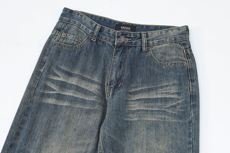 Vintage American high street cleanfit casual straight wide-leg jeans Size US 32 / EU 48 - 3 Thumbnail